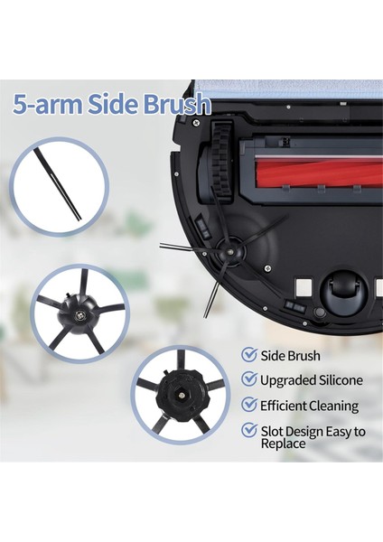 Roborock S7/s7 +/s7 Maxv/s7 Maxv Plus/s7 Maxv Ultra Elektrikli Süpürge Ana Yan Fırça Hepa Filtre Paspas Bezi Pedleri (Yurt Dışından) modelleri