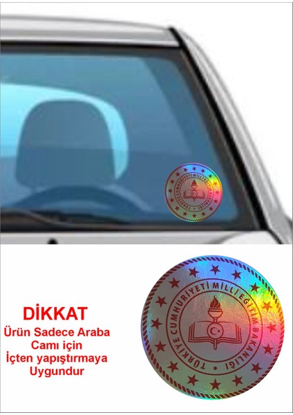 Milli Eğitim Bakanlığı Hologram Logo Araba Oto Motosiklet Sticker