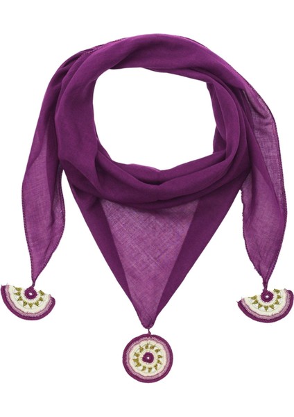 Mor Oyalı Fular