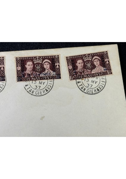 Fas Ilk Gün Zarfı Morocco Tangıer – 1937 ‘coronatıon’ Set On First Day Cover SG164 [C4492]