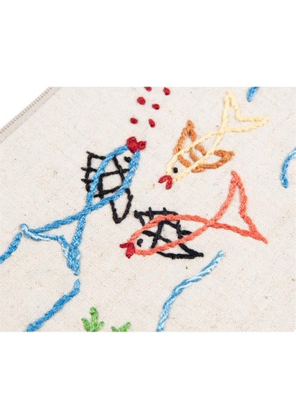 Balık Nakışlı Makyaj Çantası fiyatları