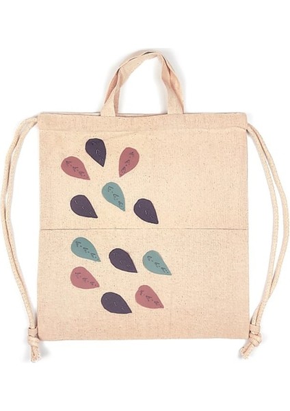Yaprak İşlemeli Sırt Çantası