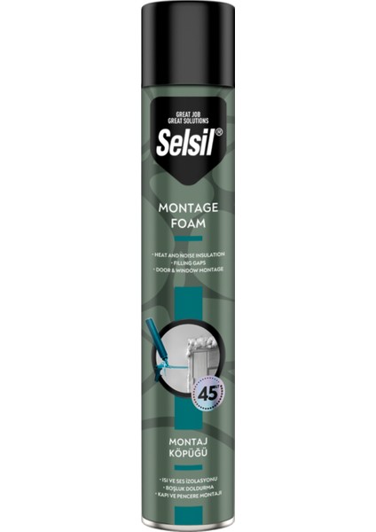 Selsil Pu Poliüretan Montaj Köpüğü 845 gr