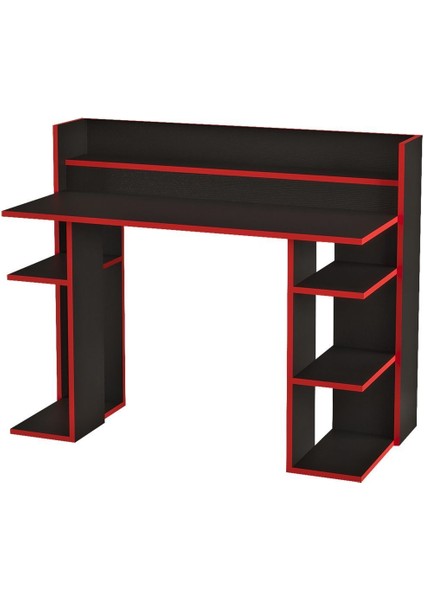 Vader Oyuncu Masası Gaming Çalışma Masası Siyah-Kırmızı Vr1-Bk indirimleri