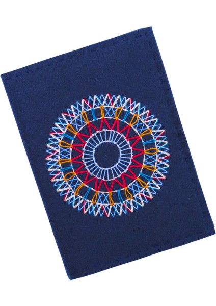 Lacivert Mandala Desenli Defter