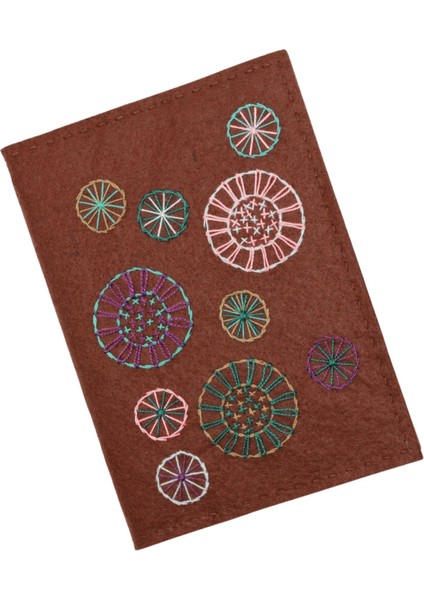Kahverengi Çoklu Mandala Desenli Defter