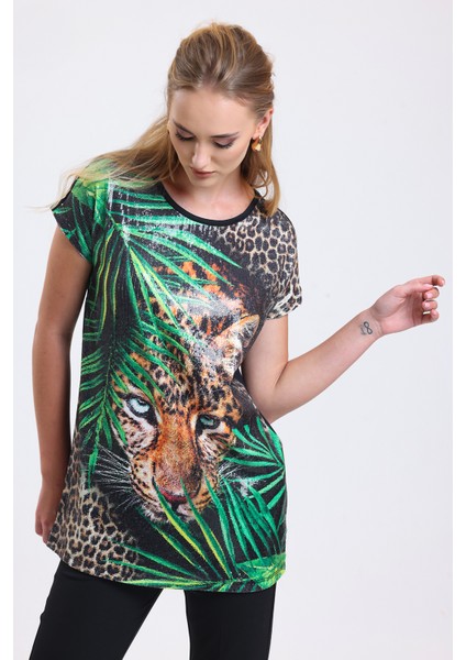 Dijital Baskılı Detaylı Payet Tunik | BLZ34628 modelleri