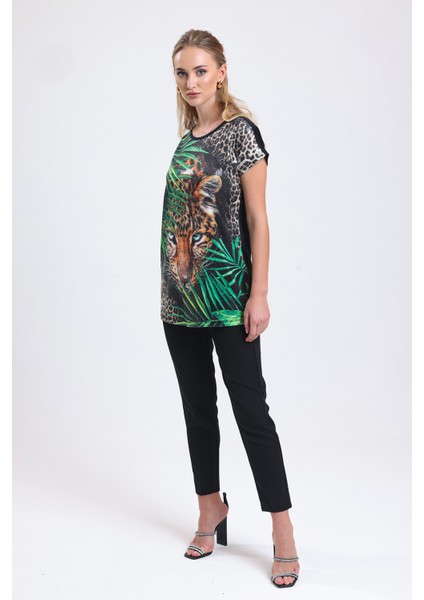 Dijital Baskılı Detaylı Payet Tunik | BLZ34628 fırsatları