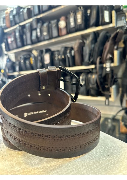 4 cm Deri Desenli Erkek Kemeri fiyatları