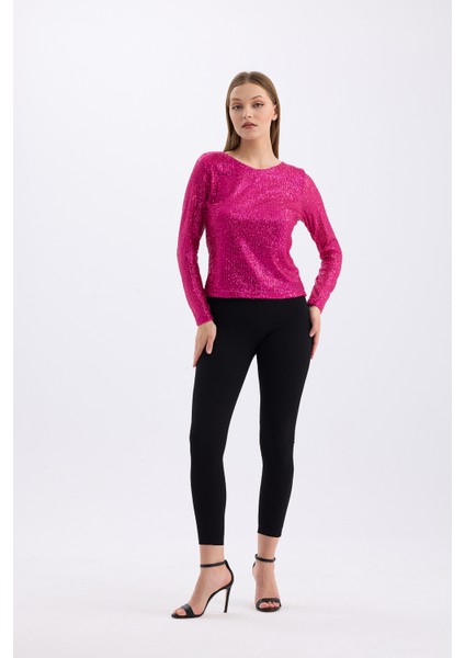 Içi Astarlı Pul Payet Abiye Bluz | BLZ35497 modelleri