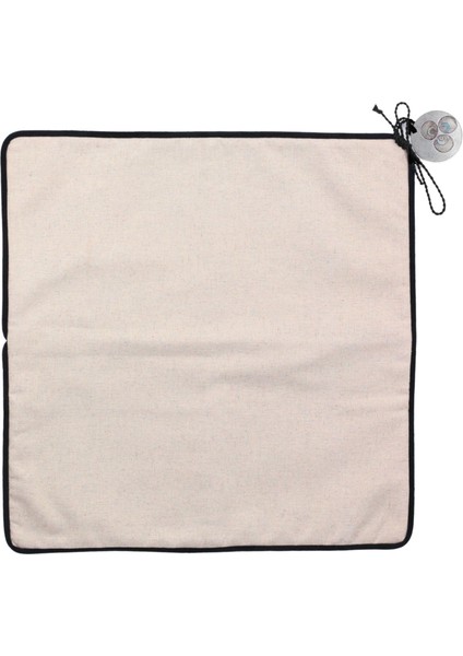 Siyah Çintemani Kare Yastık Kılıfı