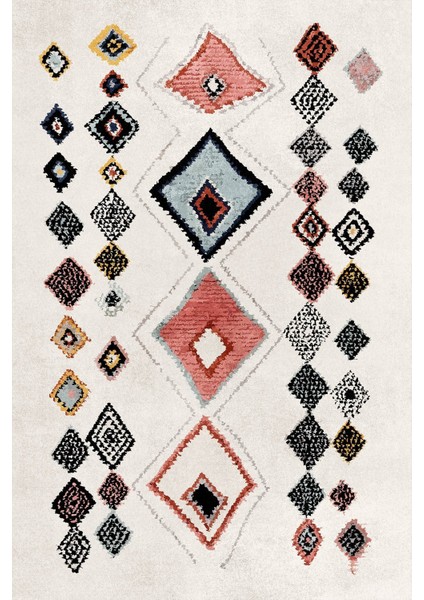 Oxford 019 Dekoratif Kaymaz Tabanlı Saçaklı Yıkanabilir Halı Yolluk Mdd modelleri