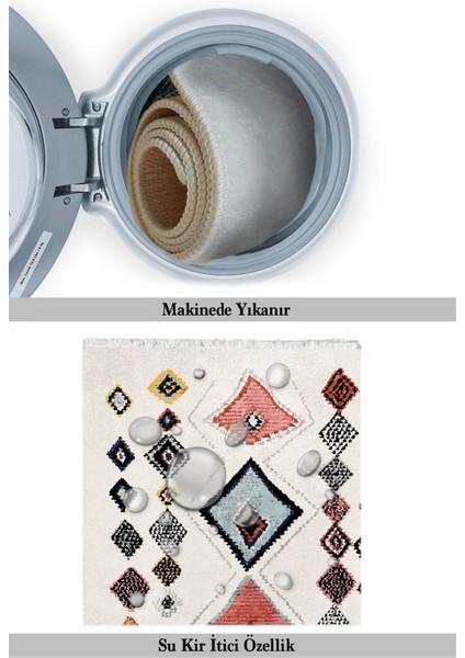 Oxford 019 Dekoratif Kaymaz Tabanlı Saçaklı Yıkanabilir Halı Yolluk Mdd indirimleri