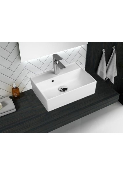 Cross Line Tezgah Üstü Lavabo 60X45