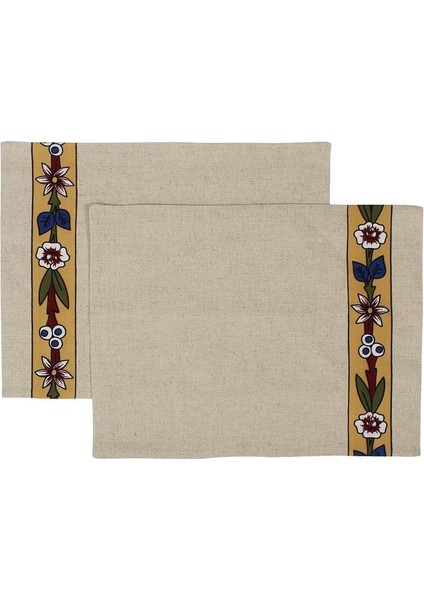 Çiçek Aplike İkili Amerikan Servisi