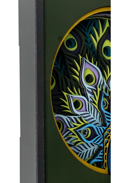 El Yapımı Üç Boyutlu Ahşap Tavus Kuşu Biblosu ve Duvar Dekoru modelleri