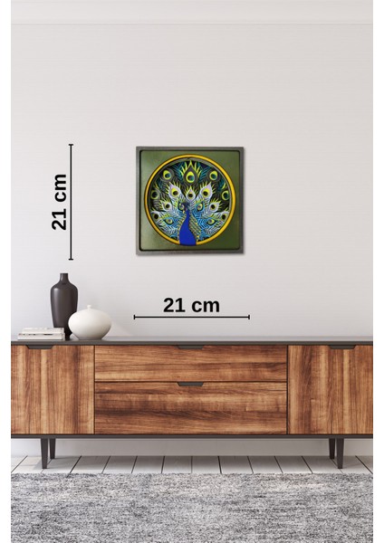 El Yapımı Üç Boyutlu Ahşap Tavus Kuşu Biblosu ve Duvar Dekoru fırsatları