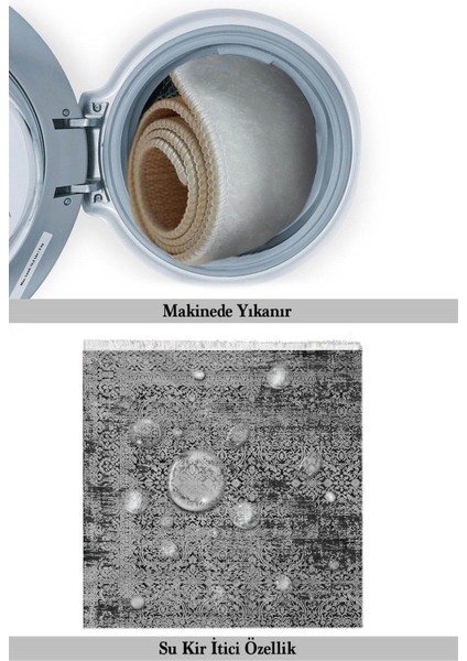 Oxford 083 Dekoratif Kaymaz Tabanlı Saçaklı Yıkanabilir Halı Yolluk Mdd indirimleri