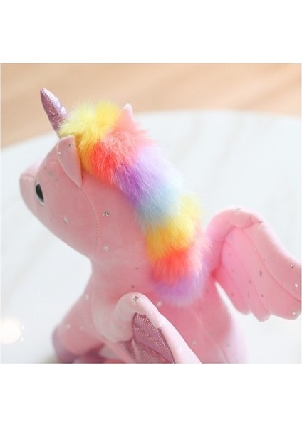 28CM Gökkuşağı Yıldızlı Gökyüzü Kanat Peluş Oyuncak (Yurt Dışından)