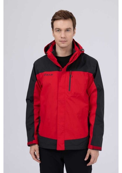 Elbruz Man 3 In 1 Jacket Red / Anthracıte