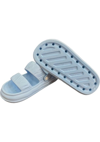 Plaj Havuz Hafif Rahat Kadın Sandalet MAVİ