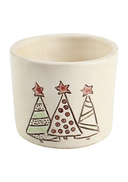 Yılbaşı Ağaçlı Seramik Bardak