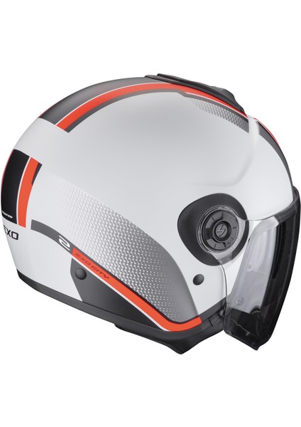 Exo-Cıty 2 Vel Açık Motosiklet Kaskı Gri / Kırmızı / Siyah modelleri