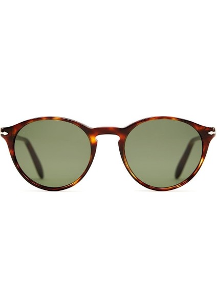 3092-S-M 9015/31 52-19 Unisex Güneş Gözlüğü – Kahverengi Asetat Çerçeve & Mat Yeşil Cam fiyatları
