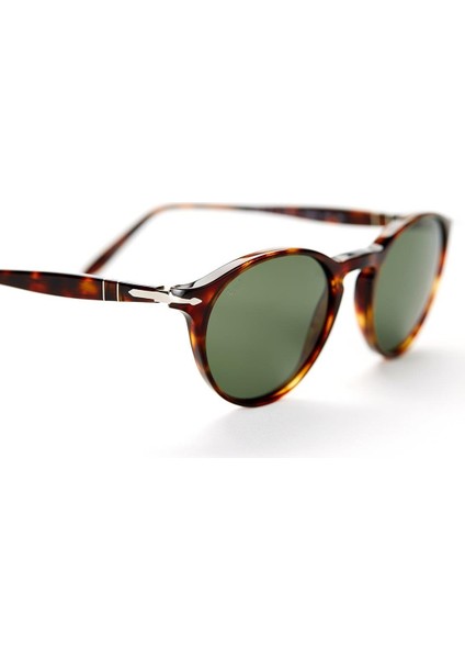 3092-S-M 9015/31 52-19 Unisex Güneş Gözlüğü – Kahverengi Asetat Çerçeve & Mat Yeşil Cam modelleri