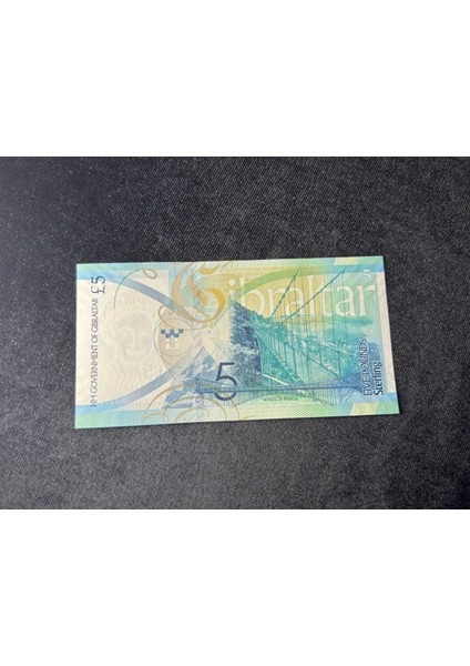 Cebelitarık Gibraltar 5 Pounds 2020 P42 Unc Çil Seri B/aa 007748 Çil