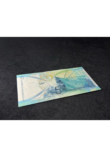 Cebelitarık Gibraltar 5 Pounds 2020 P42 Unc Çil Seri B/aa 007748 Çil