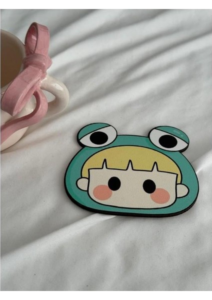 Frog Girl Bardak Altlığı