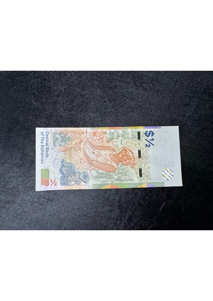 50 Cent Bahamalar 2019 Central Bank Of The Bahamas Fifty Cent Unc Çil