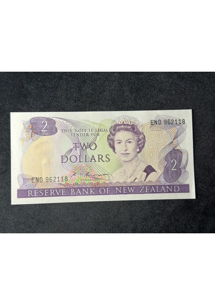 Kraliçe Elisabet Iı Yeni Zelenda 2 Dolar P 170B Seri End No 962118 Unc Çil