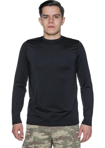 Uzun Kol Microfiber T-Shirt - Tişört indirimleri
