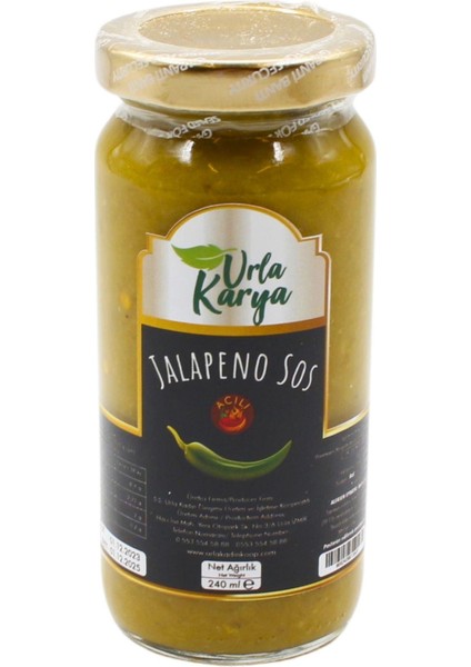 Urla Karya Acılı Jalapeno Sos 240 ml