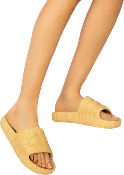 Plaj Havuz Hafif Rahat Kadın Terlik BEJ