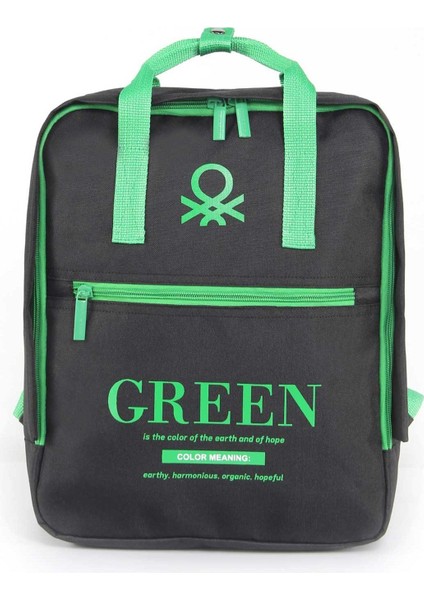 Unisex Çocuk Benetton United Colors Çift Bölmeli Ilkokul Sırt Çantası 03806