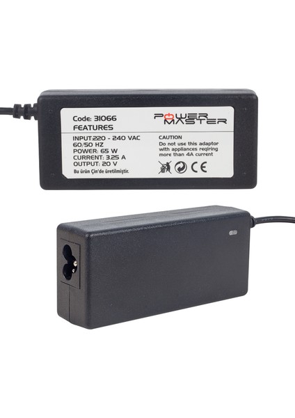 PM-31066 20 Volt - 3.25 Amper 7.9*5.5 Uçlu Lenovo Ibm Notebook Adaptör