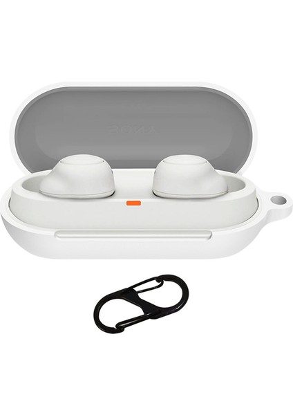 Sony WF-C700N Tokalı Silikon Kapak Koruyucu Kılıf (Yurt Dışından)