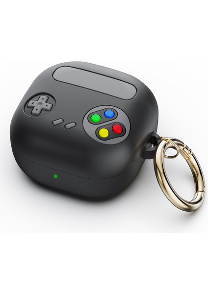 Samsung Galaxy Buds Live / Buds Pro / Buds Pro 2 Kapak Retro Oyun Konsolu Tasarımı Silikon Kılıf (Yurt Dışından)