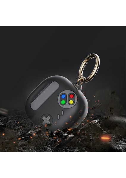 Samsung Galaxy Buds Live / Buds Pro / Buds Pro 2 Kapak Retro Oyun Konsolu Tasarımı Silikon Kılıf (Yurt Dışından)