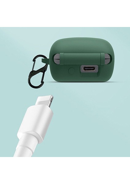 Sony LINKBUDS/WF-L900 Kulaklık Şarj Kutusu Silikon Koruyucu Kapak ile 3 Boyutlu Kulak Ipuçları ve Asılı Toka (Yurt Dışından)