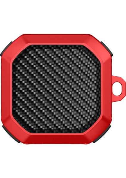 Samsung Buds Live / Buds2 / Buds 2 Pro / Buds Pro Düşme Önleyici Karbon Fiber Dokulu Kulaklık Şarj Kutusu Kapağı (Yurt Dışından)