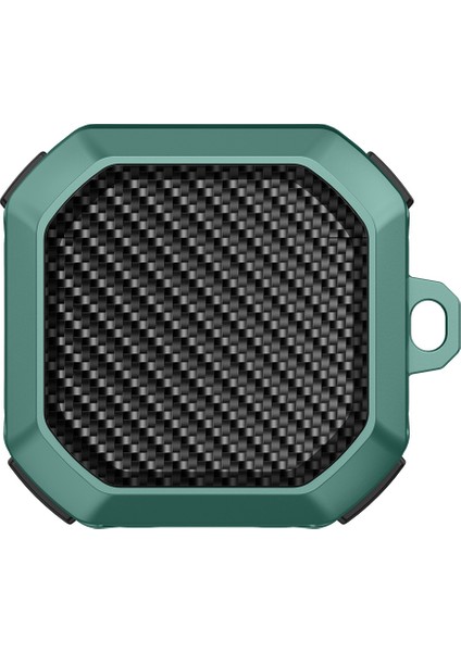 Samsung Buds Live / Buds2 / Buds 2 Pro / Buds Pro Düşme Önleyici Karbon Fiber Dokulu Kulaklık Şarj Kutusu Kapağı (Yurt Dışından)