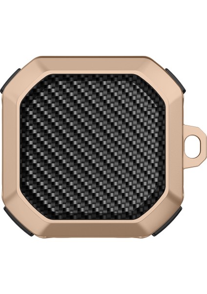 Samsung Buds Live / Buds2 / Buds 2 Pro / Buds Pro Düşme Önleyici Karbon Fiber Dokulu Kulaklık Şarj Kutusu Kapağı (Yurt Dışından)