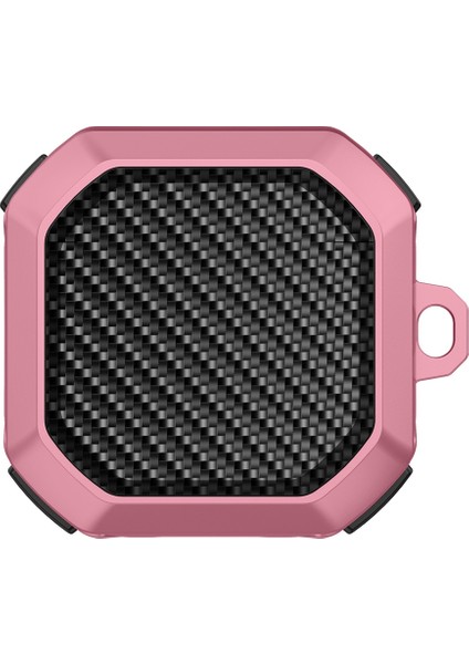 Samsung Buds Live / Buds2 / Buds 2 Pro / Buds Pro Düşme Önleyici Karbon Fiber Dokulu Kulaklık Şarj Kutusu Kapağı (Yurt Dışından)