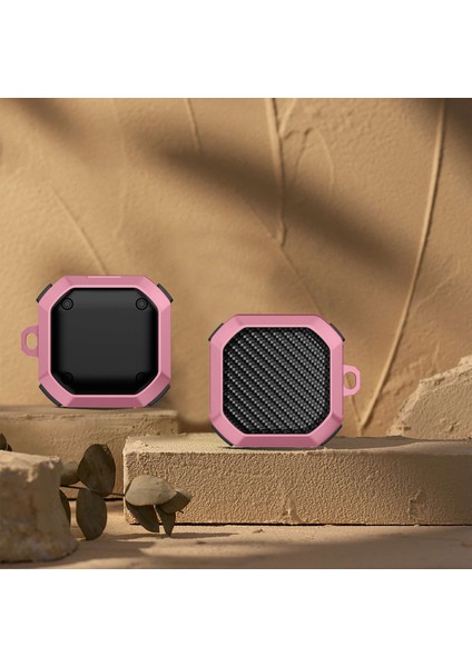 Samsung Buds Live / Buds2 / Buds 2 Pro / Buds Pro Düşme Önleyici Karbon Fiber Dokulu Kulaklık Şarj Kutusu Kapağı (Yurt Dışından) indirimleri