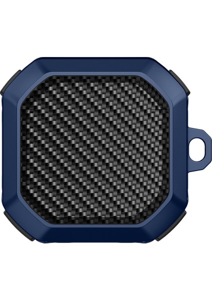 Samsung Buds Live / Buds2 / Buds 2 Pro / Buds Pro Düşme Önleyici Karbon Fiber Dokulu Kulaklık Şarj Kutusu Kapağı (Yurt Dışından)