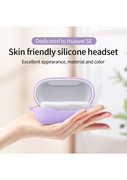 Huawei Freebuds Se Kulaklık Silikon Kılıf Bluetooth Kulaklık Şarj Kutusu Anti-Damla Kapak Toka ile (Yurt Dışından)